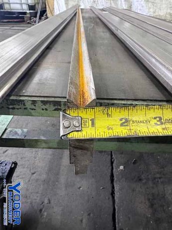 69" L, Female press brake die, 1" die width, 3" die height, 3/4" opening in V, 1/2" depth of V - Image 8