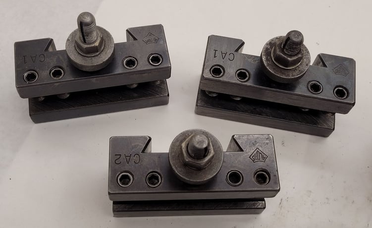 Aloris #CA, quick change tool post set, 8 pieces - Image 6