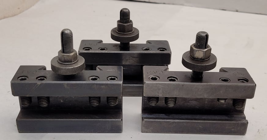 Aloris #CA, quick change tool post set, 8 pieces - Image 7