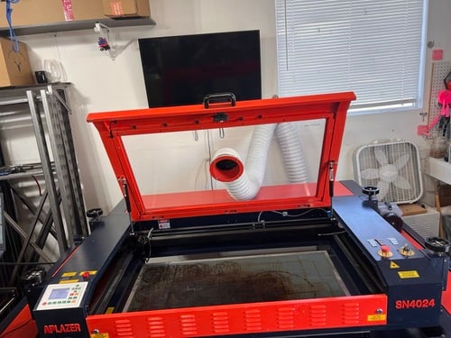 Associated Pacific Lazer #SN4024, CO2 Laser Engraver, 100W, 40" x 24" Work Area, 14" Z Clearance, 110V. - Image 8