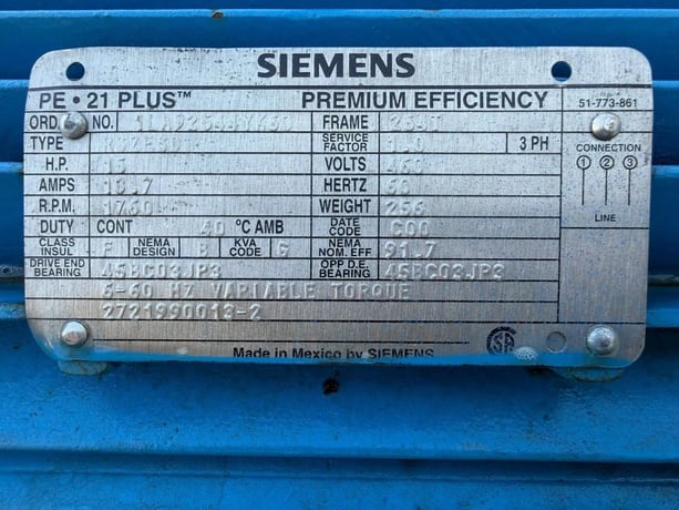540 GPM @ 70' TDH, Ingersoll-Dresser, Centrifugal Pump Skid, 8.94" impeller diameter, 275 psig, 15 HP Siemens - Image 4