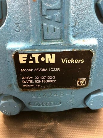 2.5" Eaton Vickers #35V38A-1C22R, Hydraulic Vane Pump, 1.25" shaft diameter - Image 3