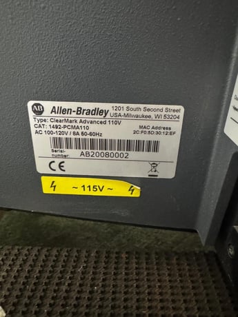 Allen-Bradley #1492-PCMA110, ClearMark Advanced Wire Marker Printer, 110 Volt - Image 4