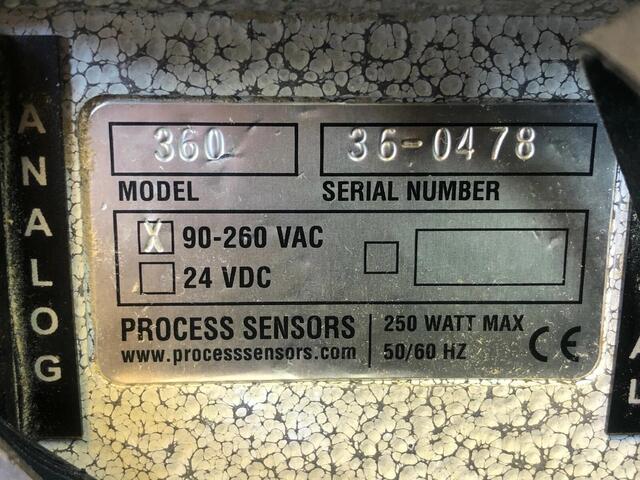 Process Sensors #MCT-360-WP, Wood Moisture Transmitter, 90-260 VAC, (2 available) - Image 4