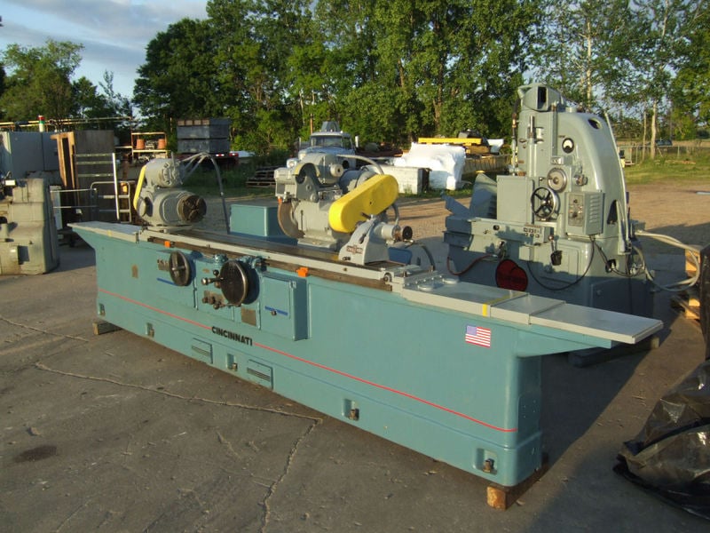 12" x 72" Cincinnati Filmatic #ER, 12" swing, 72" cc, 12" x 1" wheel, attachment, 8" chuck - Image 1