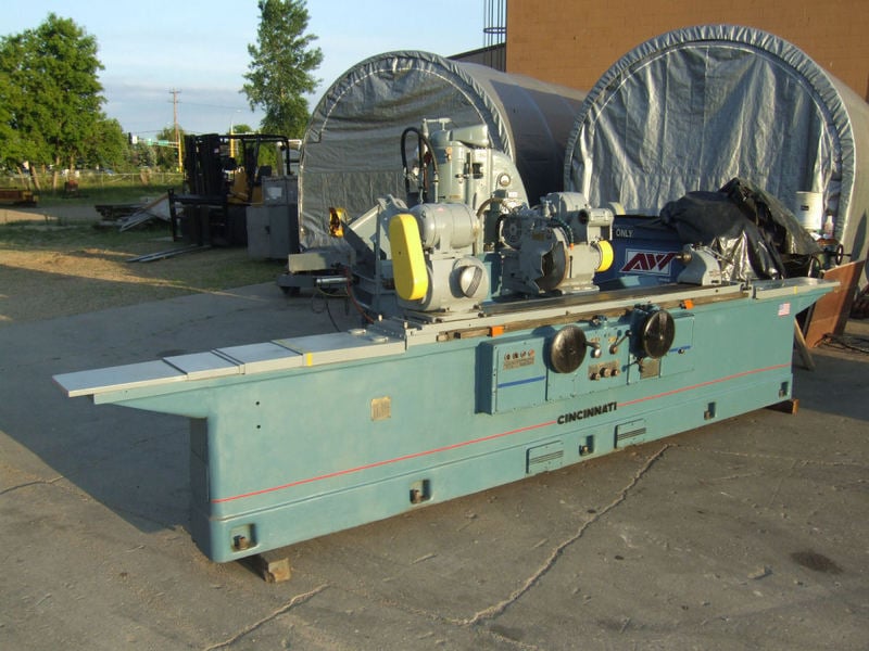 12" x 72" Cincinnati Filmatic #ER, 12" swing, 72" cc, 12" x 1" wheel, attachment, 8" chuck - Image 2