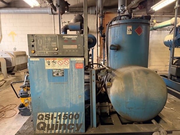 1,500 CFM, 100-125 PSIG, Quincy #QSI-1500, Rotary Screw Air Compressor, 300/350 HP, Q-Control - Image 6