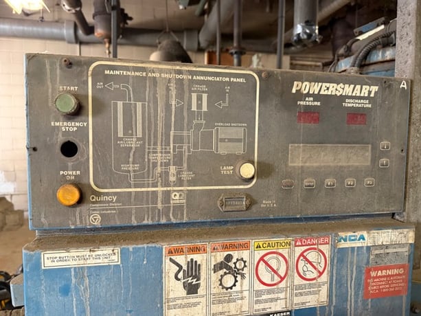 1,500 CFM, 100-125 PSIG, Quincy #QSI-1500, Rotary Screw Air Compressor, 300/350 HP, Q-Control - Image 8
