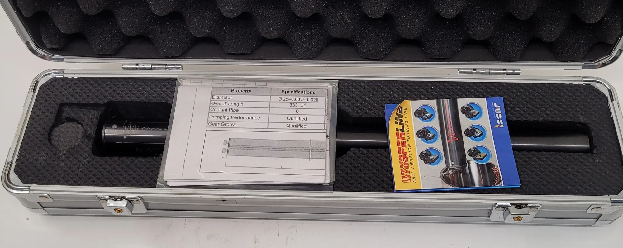Iscar #AV-D25-10D-C, Anti-Vibration Boring Bar, 25 mm Shank, 332.5 mm OAL, Coolant Thru - Image 5