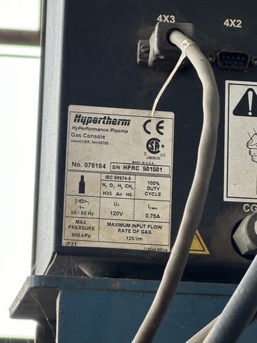 Hypertherm #HPR-260, Hi-Def Plasma Power Source, 45.5 KW, 2" cutting, 260 amps, 200-600 Volts, 3PH, (2 - Image 6