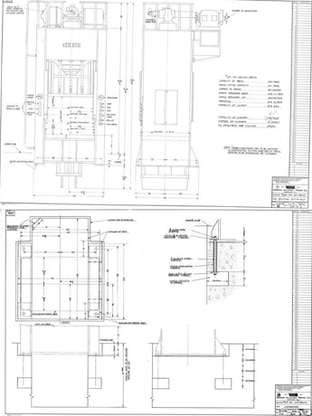 250 Ton, Verson #250-HD1-60, hydrauic press, 30" stroke, 60" x 60" table, 50 HP - Image 6