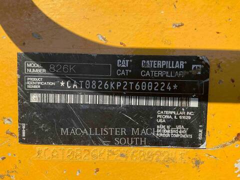Caterpillar 826K, Compactor, 6853 hours, S/N: 2T600224, 2022 - Image 6