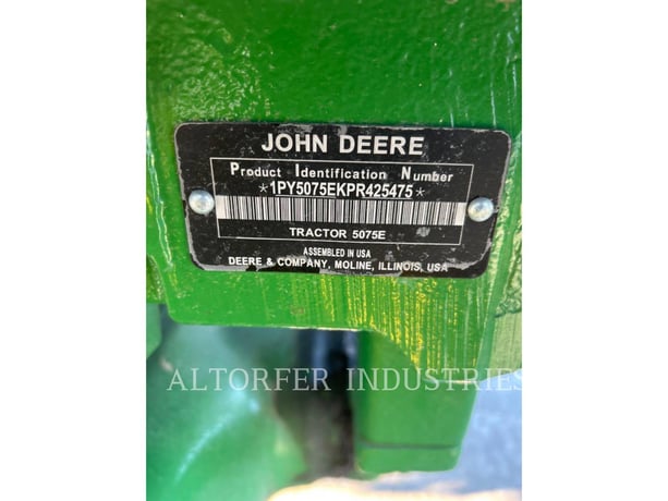 Deere & Co 5075E, Tractor, 62 hours, S/N: 1PY5075EKPR425475, 2024 - Image 6