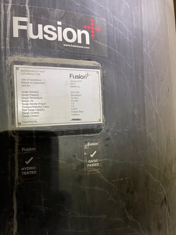 Fusion, Potable & Hot Water Shower Skid, 53 GPM @ 314' TDH, 1320-gallon tank, dual 7.5 HP pumps, 3530 RPM - Image 2
