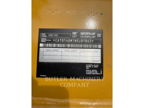 Caterpillar 140M3AWD, Motor Grader, 5210 hours, S/N: N9J01045, 2019 - Image 6