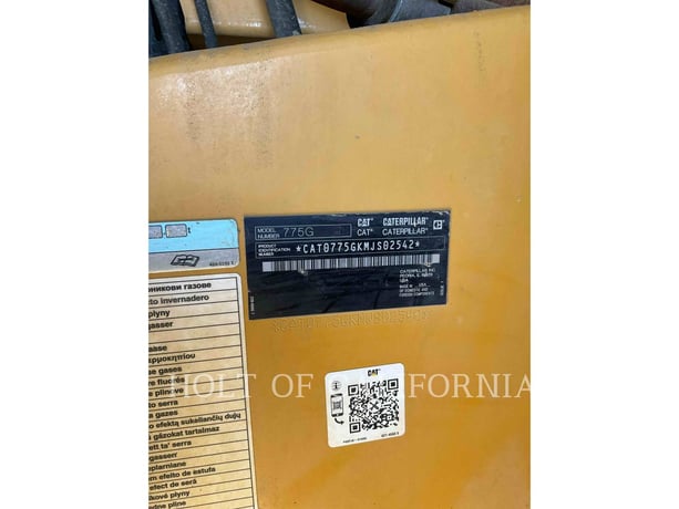 Caterpillar 775G, 1025 hours, S/N: MJS02542, 2023 - Image 6