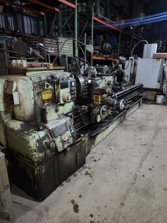 28" x 120" Monarch #612, 19" swing over cross slide, 4-jaw3 18" chuck, 20 HP, Servo Shift to1500 RPM, rapid - Image 5