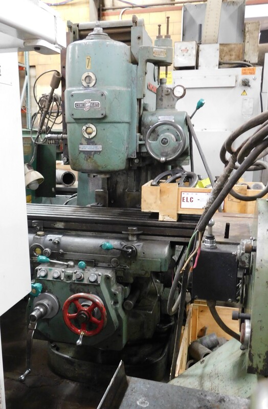 Cincinnati #2, dial type mill, 12' x58" tbl., 15 HP, 28" X, 16" Y, 6" Z, 16-1600 RPM, #50, tooling - Image 1