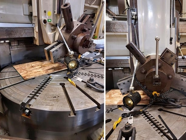 62" Froriep, vertical lathe, 55" chuck, 40" working height, automatic feed - Image 6