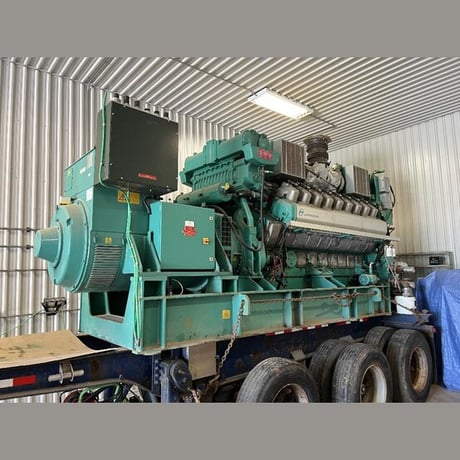 1250 KW Cummins #18V.180, Natural gas generator set, 347/600 Volts, 3-phase, 1200 RPM, QSV91 engine, Stamford - Image 1