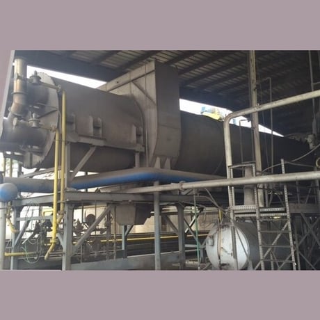 9' x 60' Vulcan, Carbon Steel horizontal rotary drum dryer, 650&deg;F, refurbished 2010 - Image 3