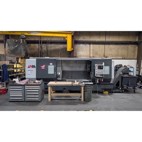 Haas #ST-40L, CNC Turning Center, 35.5" swing, 15" chuck, Live Milling, Chip Conveyor, Misc. Tooling, 2020 - Image 1