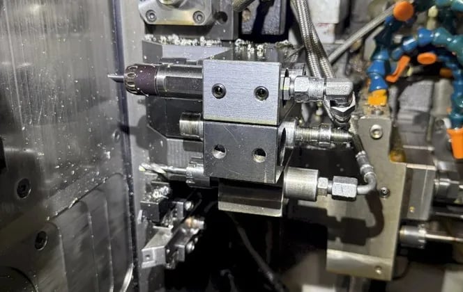 Tsugami #SS20, CNC Swiss Type Lathe, 7-Axis, 10000 RPM, 5 HP, Fanuc 31i-A Control, LNS Bar Feeder, 2008 - Image 5