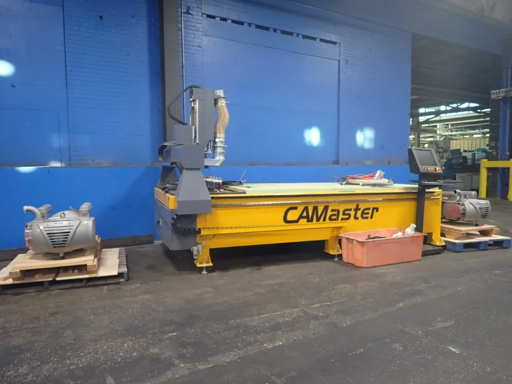 Cobra by Camaster #CR-510, CNC Router, 120" x 60" Table, 2 Becker Vacuums, w/ Accessories & Tooling - Image 2