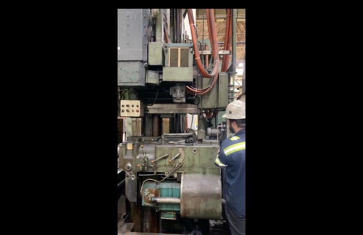 96" x 96" x 288" Gray, (2) 100 HP Rail Heads, (1) Side Head, 10" Quills, Updated Electrics, 1966, IP/UP - Image 3