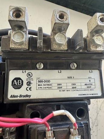 Allen-Bradley Reversing Motor Starter 505-DOD - Image 7