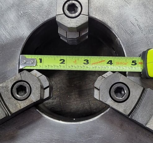 12" Pratt & Whitney Burnerd, 3-jaw scroll chuck, plain back - Image 6