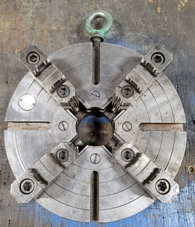 15" Cushman, 4-jaw chuck, D1-6 Camlock - Image 2