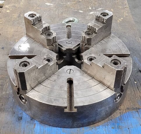 15" Cushman, 4-jaw chuck, D1-6 Camlock - Image 3