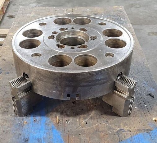 15" Cushman, 4-jaw chuck, D1-6 Camlock - Image 5