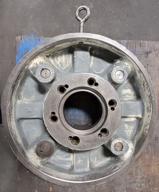 17-1/2" Bison, 4-jaws chuck lathe, D1-8 Camlock - Image 4