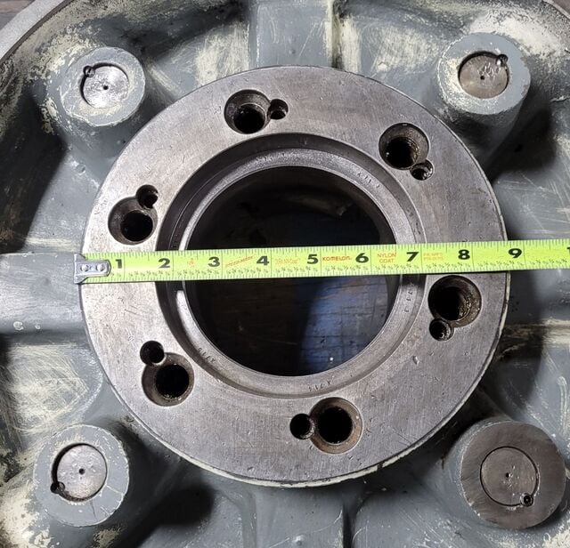 17-1/2" Bison, 4-jaws chuck lathe, D1-8 Camlock - Image 8