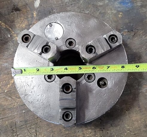 8" Cushman #836E2, 3-jaw chuck, 2.25" hole - Image 5
