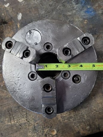 8" Cushman #836E2, 3-jaw chuck, 2.25" hole - Image 6