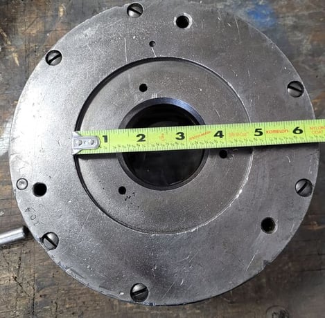 8" Cushman #836E2, 3-jaw chuck, 2.25" hole - Image 8