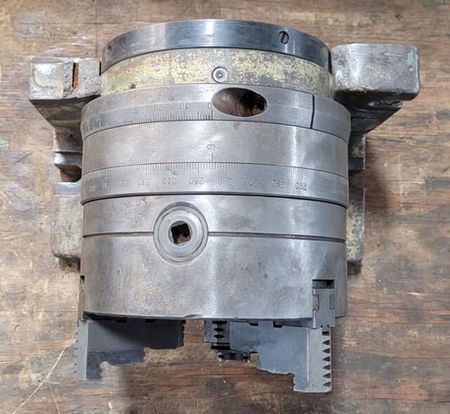 8" Bison Super Spacer #2184, 3-jaw chuck, 2.25" hole - Image 2
