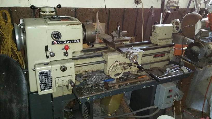 12" x 36" Clausing #5914, Engine Lathe, 7.25" socs, 1-3/8" hole thru spindle, 1.5 HP, 2000 RPM - Image 1
