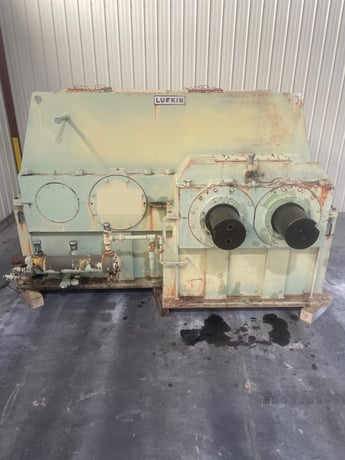 3000 HP @ 850 RPM, Lufkin #DF1015CHS, Double Reduction Gearbox for Banbury Rubber Mixer, 18.22:1 ratio - Image 1