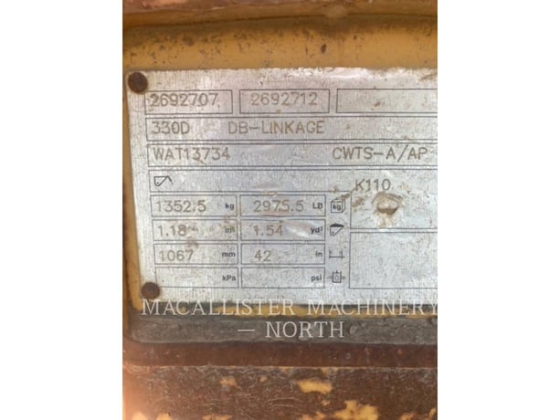 Caterpillar Work Tools (Serialized) DB 42" HDBKT, Bucket, S/N: WAT13734, 2012 - Image 3