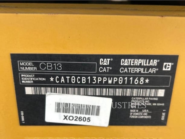 Caterpillar CB13-01, 1489 hours, S/N: PWP01168, 2023 - Image 6