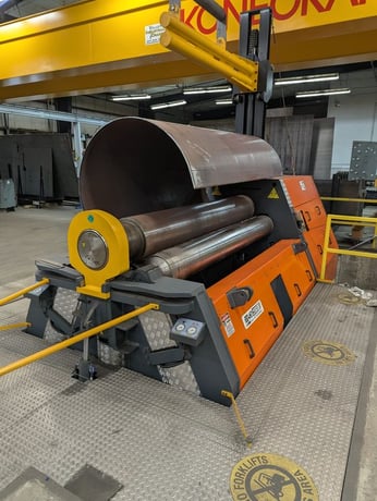 96" x 1.15" Kaast Machine Tool #RBD-4HD-2550/30, 4-roll plate bending machine, 14.5" top & bottom roll - Image 3