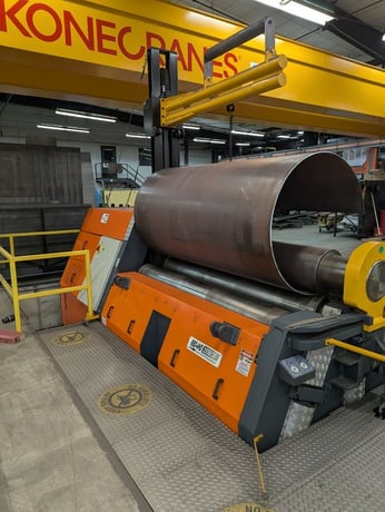 96" x 1.15" Kaast Machine Tool #RBD-4HD-2550/30, 4-roll plate bending machine, 14.5" top & bottom roll - Image 4