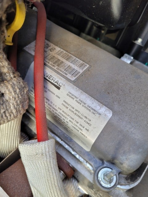 35 KW Generac #12455410200, Natural gas generator set, 120/240 Volts, 1-phase, 1800 RPM, S/N: 2108118, 2010 - Image 4
