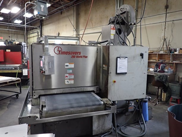 Timesavers #237-1MW, Wet Deburring Machine 9-1/2" Contact Drum Heavy Duty - Image 1