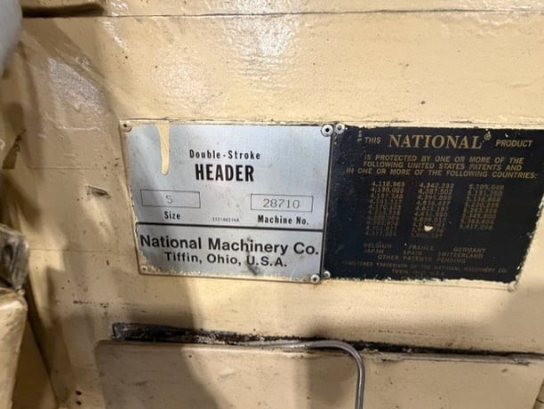 5/16" National #1D2B, High-Speed Double Stroke Header, w/ PKO, 4379 hours - Image 3