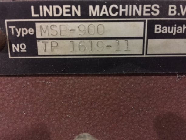 36" Grindingmaster 2000 #MSB-900, sander, motorized table height adjustment, Griva dust collector, 1994 - Image 9